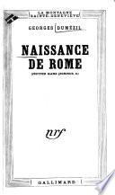 Naissance de Rome (Jupiter, Mars, Quirinus, II)