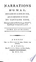 Narrations d'Omaï, insulaire de la Mer du Sud, ami et compagnon de voyage du Capitaine Cook