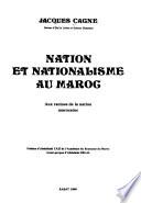 Nation et nationalisme au Maroc