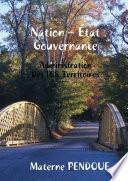 Nation  Etat - Gouvernance - administration Des 168 Territoires