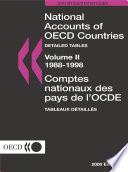 National Accounts of OECD Countries 2000, Volume II, Detailed Tables
