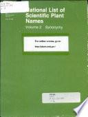 National List of Scientific Plant Names: Synonymy
