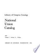 National Union Catalog