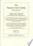 National Union Catalog