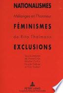 Nationalismes, féminismes, exclusions