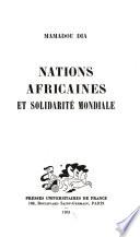 Nations Africaines Et Solidarité Mondiale