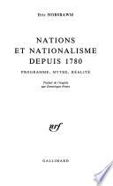 Nations et nationalisme depuis 1780