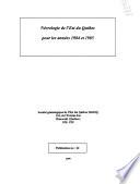 Nécrologie de l'Est du Québec pour les années 1984 et 1985