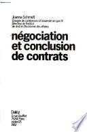 Négociation et conclusion de contrats