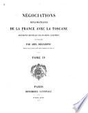 Négociations diplomatiques de la France avec la Toscane
