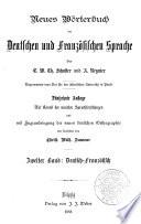 Neues Wörterbuch der deutschen und französischen Sprache
