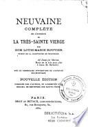 Neuvaine complète en l'honneur de la Très-Sainte Vierge, par un religieux solitaire