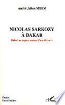 Nicolas Sarkozy à Dakar