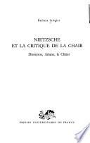 Nietzsche et la critique de la chair