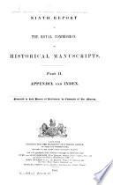 Ninth Report of the Royal Commission on Historical Manuscripts
