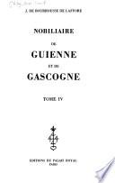 Nobiliaire de Guienne et de Gascogne