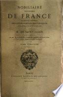 Nobiliaire universel de France