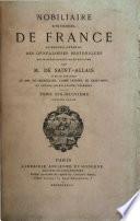 Nobiliaire universel de France