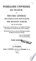 Nobiliaire universel de France
