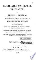 Nobiliaire universel de France