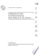 Nomenclature internationale des bureaux de poste