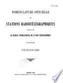 Nomenclature officielle des stations radiotélégraphiques