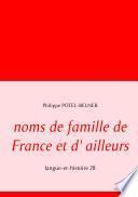 noms de famille de France et d' ailleurs