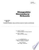 Nonpublic Secondary Schools