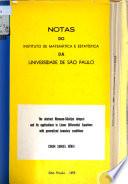 Notas do Instituto de Matemática e Estatística da Universidade de São Paulo