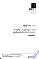 Note de conjoncture de l'INSEE.