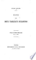 Note sur deux tableaux byzantins