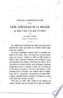 Note sur la présence en Savoie de la ligne anticlinale de la molasse qui traverse la Suisse et une portion de la Bavière