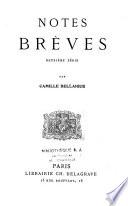 Notes brèves