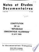 Notes documentaires et études