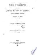 Notes et documents pour servir a l'histoire des juifs des Baléares sous la domination aragonaise du XIIIe. au XVe. siècle