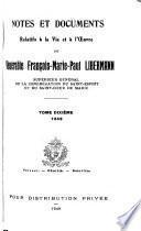Notes et documents relatifs à la vie et à l'oeuvre du vénérable François-Marie-Paul Libermann, supérieur général de la Congrégation du Saint-Esprit et du Saint-Cœur de Marie: 1843