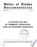 Notes et études documentaires