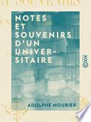 Notes et souvenirs d'un universitaire - 1827-1889