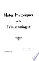 Notes historiques sur le Témiscamingue