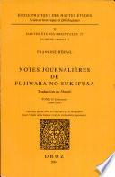 Notes journalières de Fujiwara no Sukefusa