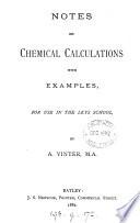 Notes on chemical calculations with examples