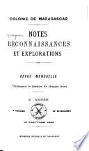 Notes, reconnaissances et explorations