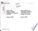 Notes Relatives Aux Statistiques Bancaires Et Financières de la Banque Du Canada