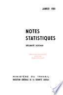 Notes statistiques, sécurité sociale