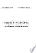 Notes sur Ethiopiques de Léopold Sédar Senghor