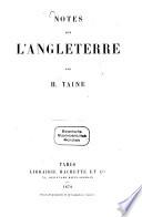 Notes sur l'Angleterre