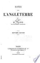 Notes sur l'Angleterre