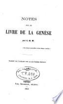 Notes sur le livre de la Genèse