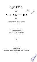 Notes sur P. Lanfrey