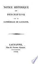 Notice Historique Et Descriptive Sur La Cathedrale De Lausanne